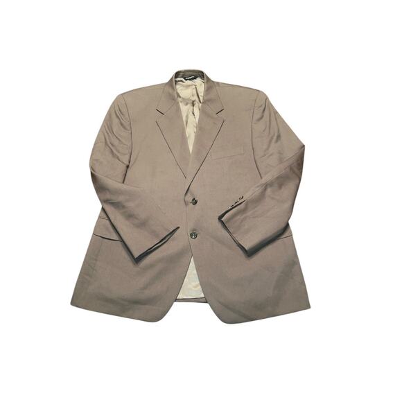 Chaps Other - Chaps 42S Taupe Blazer Jacket Sport Suit Coat 100% Wool All Season